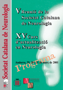 Portada programa V Reunió Anual SCN 2001