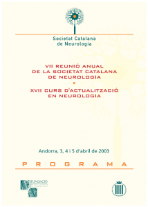 Portada programa VII Reunió Anual SCN 2003