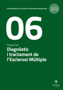 Imatge portada Actualització Guia Mèdica Esclerosi Múltiple 2015 de la Societat Catalana de Neurologia