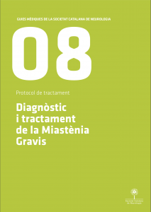 Imatge portada Guia Mèdica Miastènia Gravis 2011 de la Societat Catalana de Neurologia
