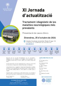 Portada Programa XI Jornada Actualització Neurologia SCN - Moisès Broggi - 25 octubre 2024